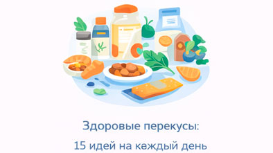 Здоровые перекусы: 15 идей на каждый день