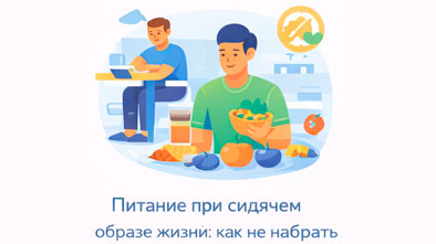 Питание при сидячем образе жизни: как не набрать вес